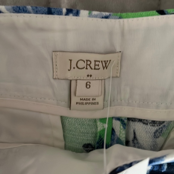 J. Crew factory linen blend floral pleated shorts size 6 new nwt - Picture 4 of 8